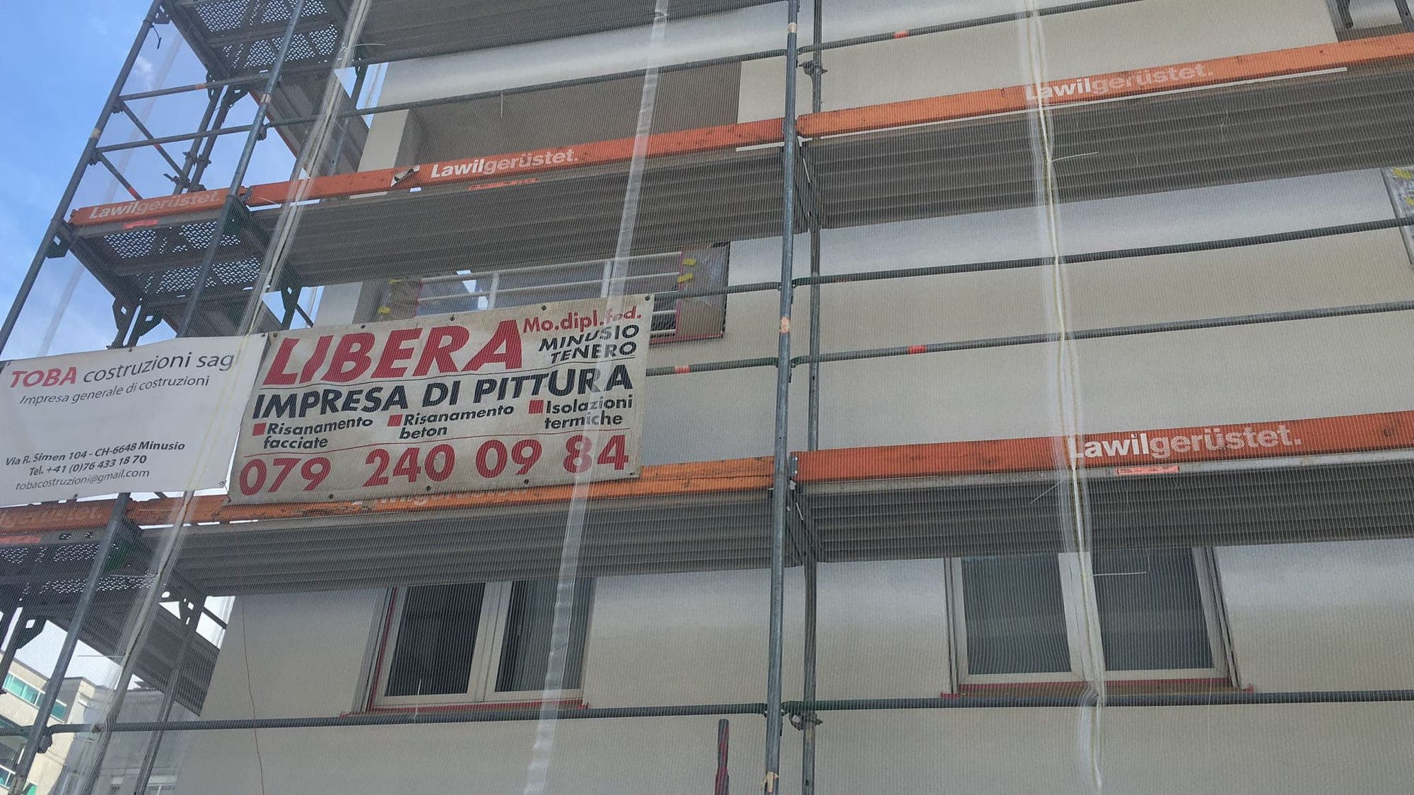 Banner Libera Pittura Minusio-Tenero — Impresa pittura, risanamento facciate, isolazioni termiche
