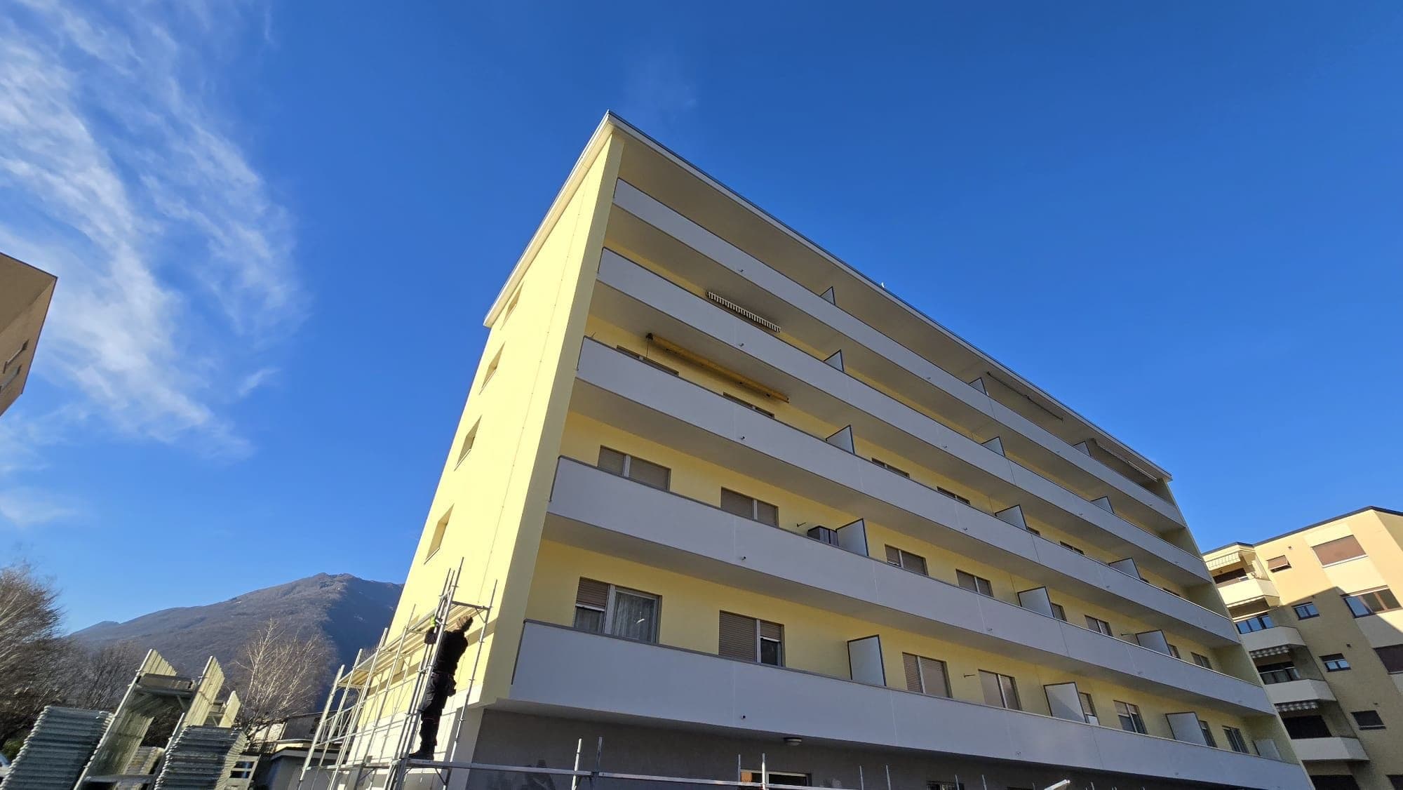 Facciata residenziale completata in Ticino — Libera Pittura